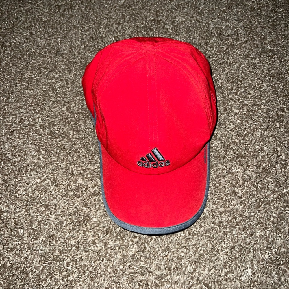 Adidas Vintage OG Athletic Red Grey Hat